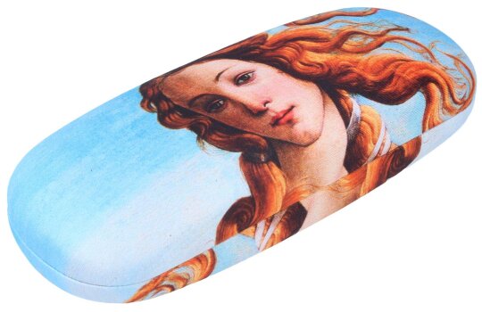 Kunstvolles Brillenetui mit Microfaserbezug und passendem Tuch - Botticelli: Geburt der Venus