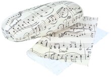 Schönes Hartschalen-Etui "Noten" mit...