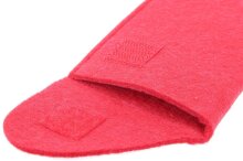 Schickes Filz-Einstecketui mit Klettverschluss in Rot aus...
