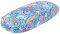 Sommerliches Hartschalen-Brillenetui mit blauem Paisley-Muster inkl. Microfasertuch "Shiva"