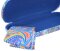 Sommerliches Hartschalen-Brillenetui mit blauem Paisley-Muster inkl. Microfasertuch "Shiva"