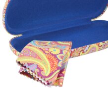 Sommerliches Hartschalen-Brillenetui mit rotem...