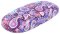 Sommerliches Hartschalen-Brillenetui mit violettem Paisley Muster inkl. Microfasertuch "Shiva"
