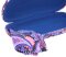 Sommerliches Hartschalen-Brillenetui mit violettem Paisley Muster inkl. Microfasertuch "Shiva"