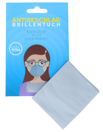 Antibeschlag Brillenputztuch "BiP" mit Langzeitwirkung