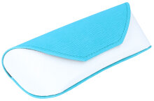 Sportliches Taschen-Brillenetui in Türkis/Weiß...