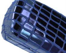 Glänzendes Hartschalen-Brillenetui mit dunkelblauem...