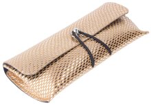 Glänzende Clutch / Taschenetui in Rosegold mit...