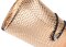Glänzende Clutch / Taschenetui in Rosegold mit weichem Stoffbezug in elegantem Design - "Santorini Paradise"