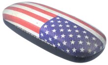 Stabiles Hartschalenetui mit Metallscharnier für Jedermann mit coolem Flaggenmotiv - USA