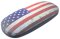 Stabiles Hartschalenetui mit Metallscharnier für Jedermann mit coolem Flaggenmotiv - USA