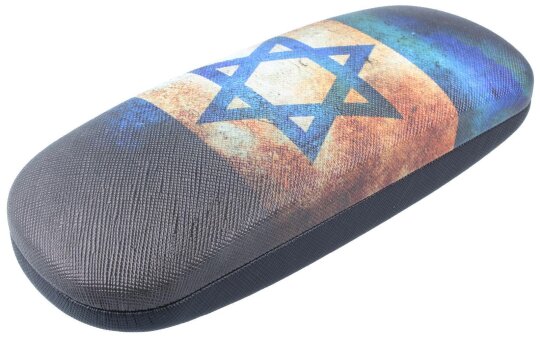 Stabiles Hartschalenetui mit Metallscharnier für Jedermann mit coolem Flaggenmotiv - Israel
