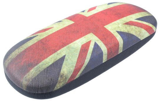 Stabiles Hartschalenetui mit Metallscharnier für Jedermann mit coolem Flaggenmotiv - Großbritannien