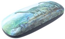 Stabiles Hartschalenetui mit Metallscharnier für Jedermann mit super trendigem "Langhals" Motiv