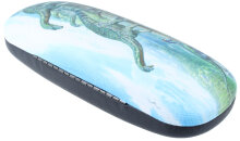 Stabiles Hartschalenetui mit Metallscharnier für Jedermann mit super trendigem "Langhals" Motiv