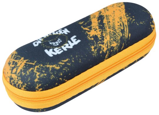 Cooles Brillenetui "Die wilden Kerle"aus hochwertigem Stoff für Kinder mit Reißverschluss