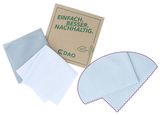 Umweltfreundliches und recyceltes Mikrofasertuch Einfach - Besser - Nachhaltig
