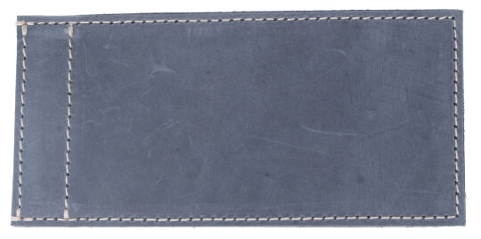 Edles praktisches Einstecketui in Grau SEVILLE für Brillen aus echtem Leder mit Ziernähten