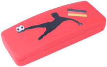 Brillenetui im Deutschland-Design mit Fußballer in Rot