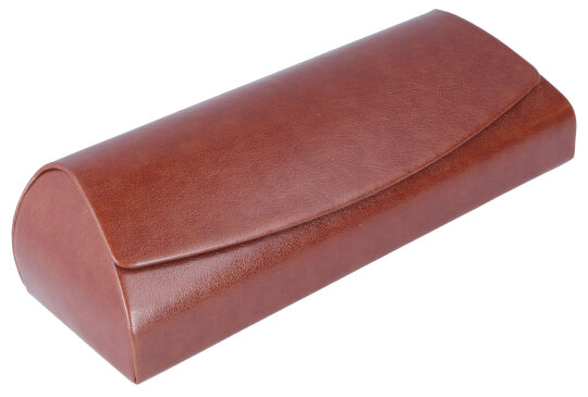 Elegantes Etui mit Magnetverschluss "Malta Brave" aus Kunstleder in Braun