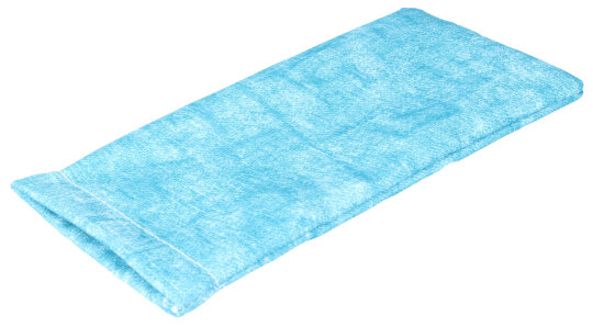 Trendiges Einsteck - Springblenden - Brillenetui "Sumba" im zeitlosen Denim Design in Türkis