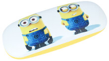 Stabiles Hartschalen - Brillenetui "Minion" - Zwillinge für Kinder
