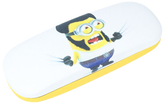 Stabiles Hartschalen - Brillenetui "Minion" - Wolverine für Kinder