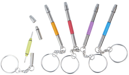 Taschenschraubendreherset mit Mutternschlüssel - 4 Funktionen für unterwegs