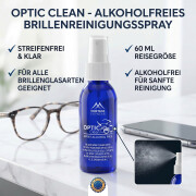 Alkoholfreies Brillenreinigungsspray - OPTIC CLEAN Spray 60 ml