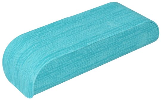 Praktisches Hartschalen-Brillenetui "Alexa" mit strukturiertem Bezug in Türkis und Magnetverschluss