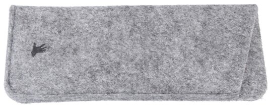 Dezentes Einsteck-Brillenetui "BOBBY XL" aus Filz in Grau