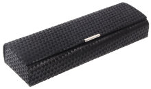 Schwarzes Brillenetui HAMBURG in glänzendem Schwarz...