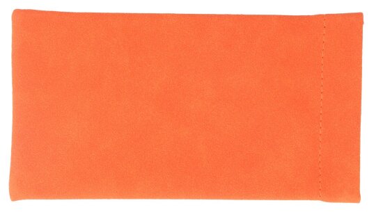 Springblenden - Brillenetui SUMBA  im zeitlosen Wildleder Design in Orange