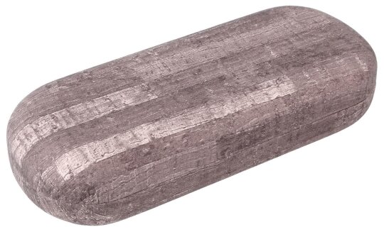 Hartschalenetui "YESINA" mit Metallscharnier in Graubraun