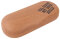 Rustikales Hartschalen-Brillenetui SUMATRA WOOD "Viel Freude" in Holzoptik in Mittelbraun