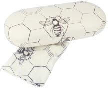 Robustes Hartschalenetui aus Kunstleder mit Digitalfotodruck mit Bienenmotiv