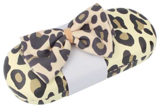 Robustes Hartschalenetui aus Kunstleder mit Digitalfotodruck mit Leopardenmotiv