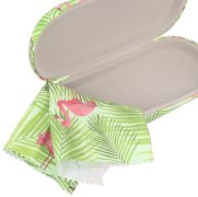 Robustes Hartschalenetui aus Kunstleder mit Digitalfotodruck mit Flamingomotiv