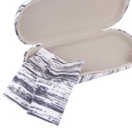 Robustes Hartschalenetui aus Kunstleder-Fotodruck mit Motiv - Blue Shabby