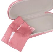 Robustes Hartschalenetui aus Kunstleder mit Fotodruck mit Motiv - Feather Rose