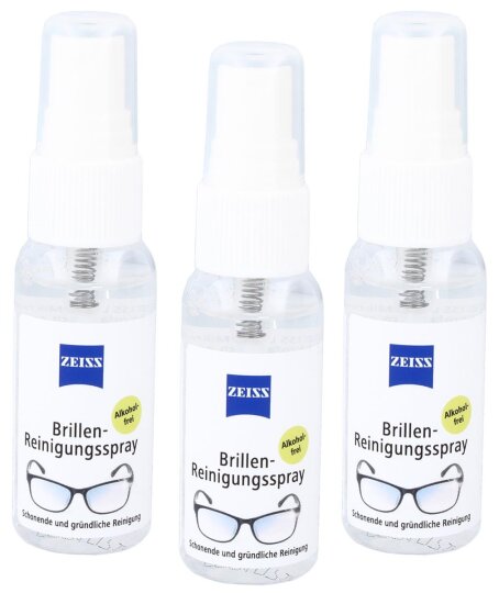 ZEISS Brillen Reinigungsspray 30 ml im extra Sparpack, 3 x 30 ml