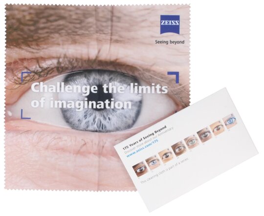 ZEISS Brillenputztuch - Mikrofasertuch Jubiläumsausgabe 175 Jahre (20 x 20 cm) versch. Motive