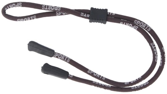Sportband / Brillenband mit Stopper und Grip-Befestigung in Braun