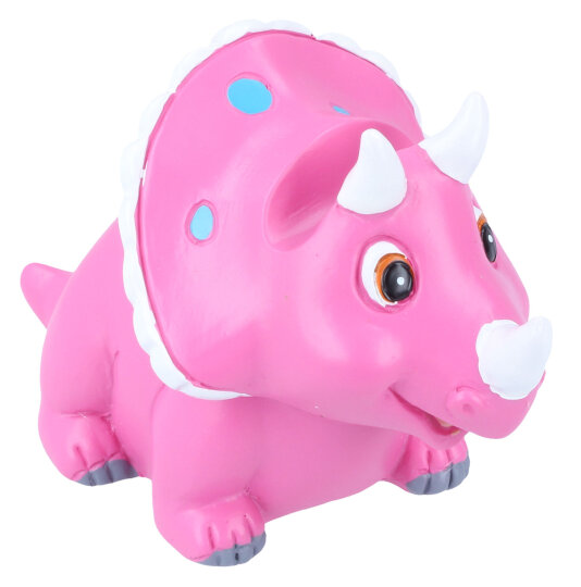 Niedlicher Brillenhalter "Dino"  - Triceratops in Rosa