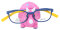 Niedlicher Brillenhalter "Dino"  - Triceratops in Rosa