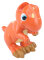 Niedlicher Brillenhalter "Dino"  - T - Rex in Orange