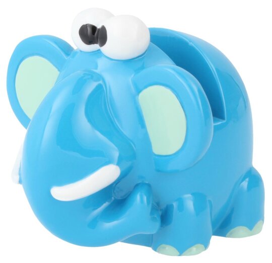 Niedlicher Brillenhalter "Tierchen" als drolliger, blauer Elefant
