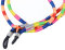 Stylische Brillenkordel im fabenfrohen Design mit Gummischlaufe und Stopper