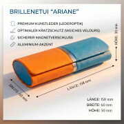 Schönes Brillenetui in Lederoptik "ARIANE"...