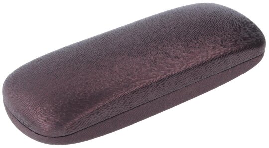 Robustes Metall - Hartschalenetui "Otter Sable" mit Federscharnier in Braun